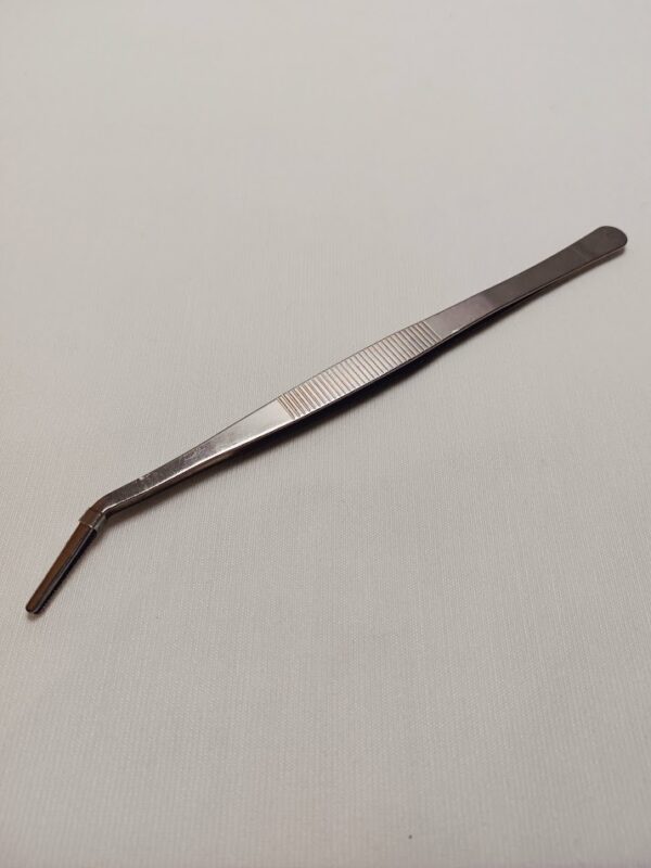 Hosszú csipesz 25 cm hajlított