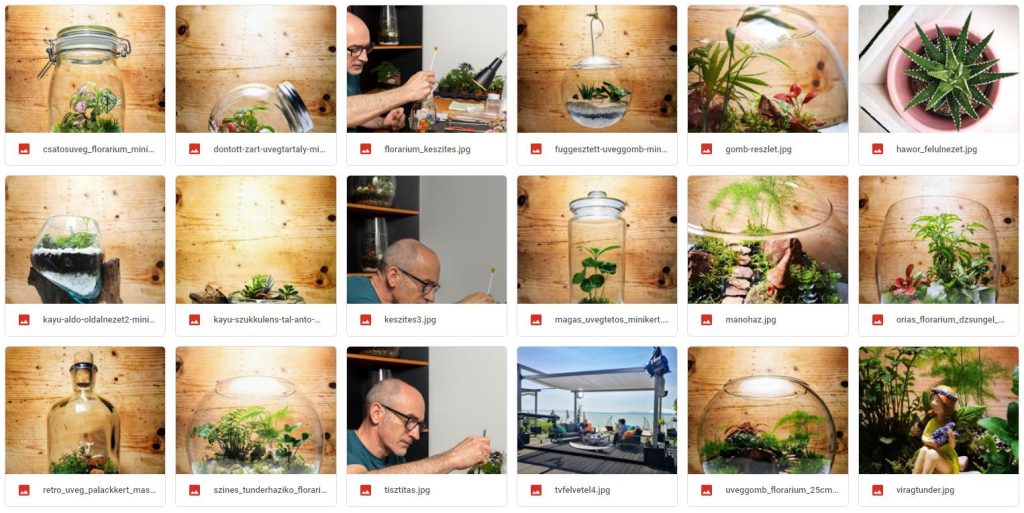 MiniKert Florárium sajtóanyag