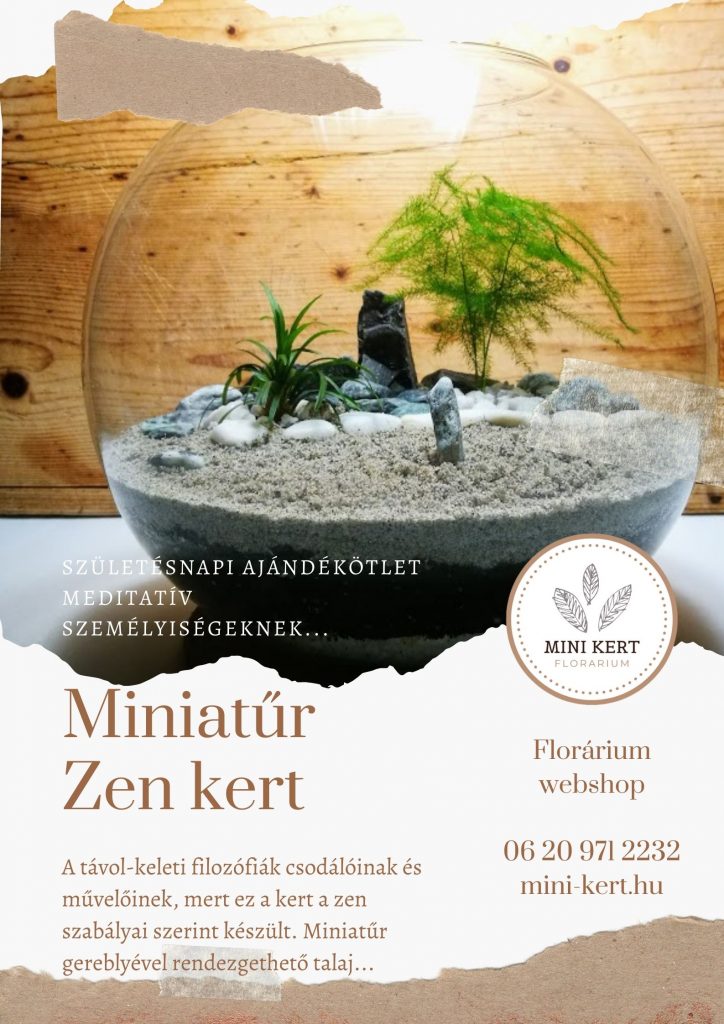 születésnapi ajándékötlet zen kert