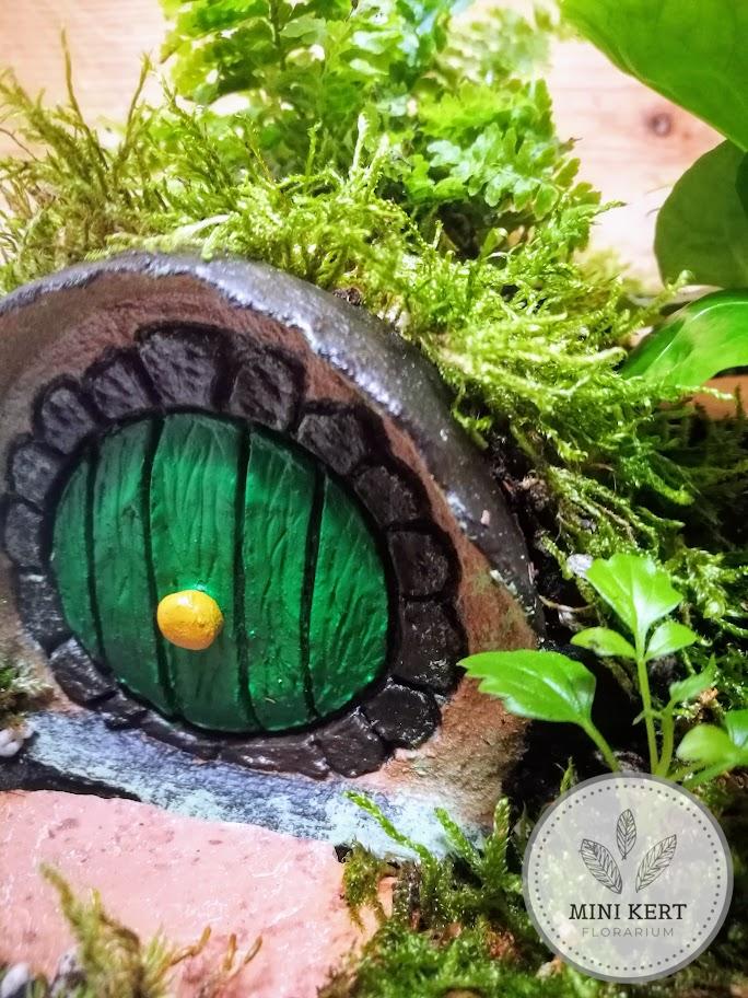 Üveggömb florárium 19 cm-es "Kis hobbit ház" - Image 3