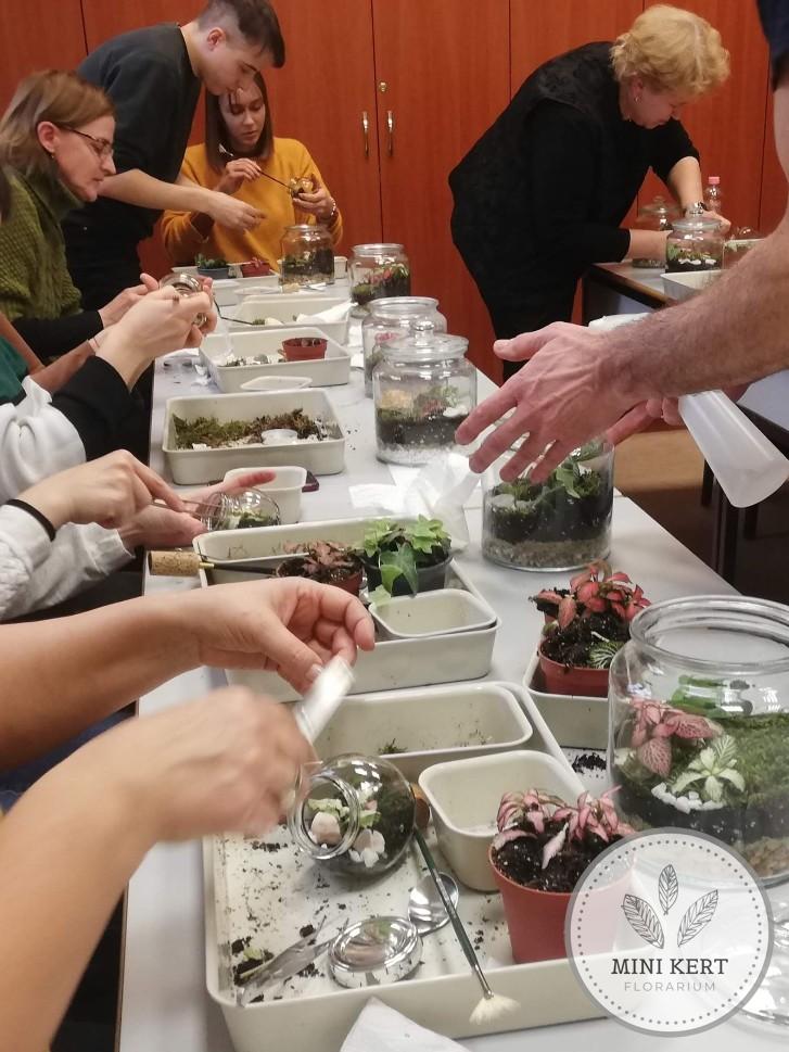 Florárium készítés workshop