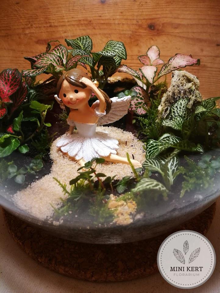 Üveggömb florárium 25 cm-es "Angyalka" - Image 3