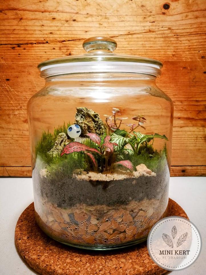 Zárt üvegtetős florárium "Szellem"