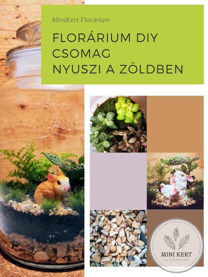 Florárium DIY csomag "Nyuszi a zöldben"