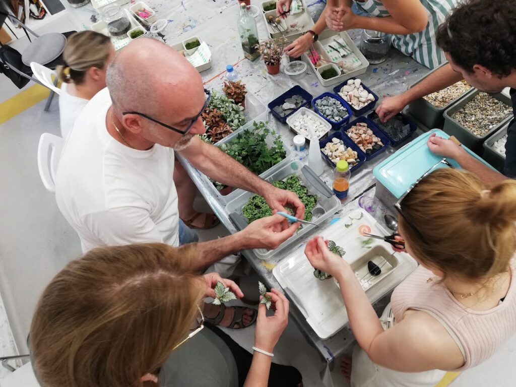 florárium készítés workshop