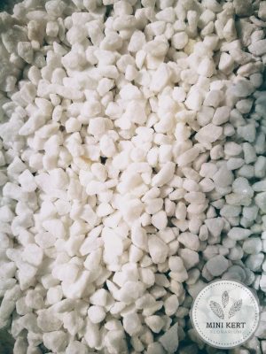 hófehér dekorkő florárium kellék